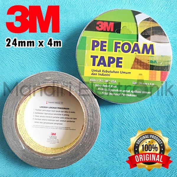 

Menakjubkan Double Tape Busa 3M Pe Foam Tape 24Mm X 4M Limited