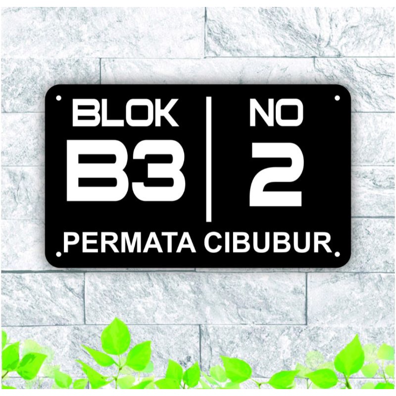 Nomor Rumah Acrylic Nomor Rumah Minimalis