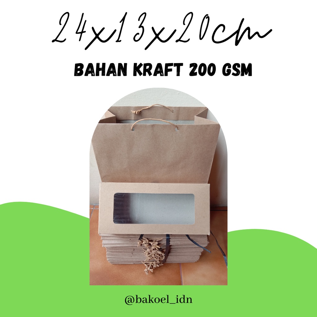 

Paper Bag Tas Kertas Kraft Tebal Serbaguna Brownies Lunch Box Roti Souvenir
