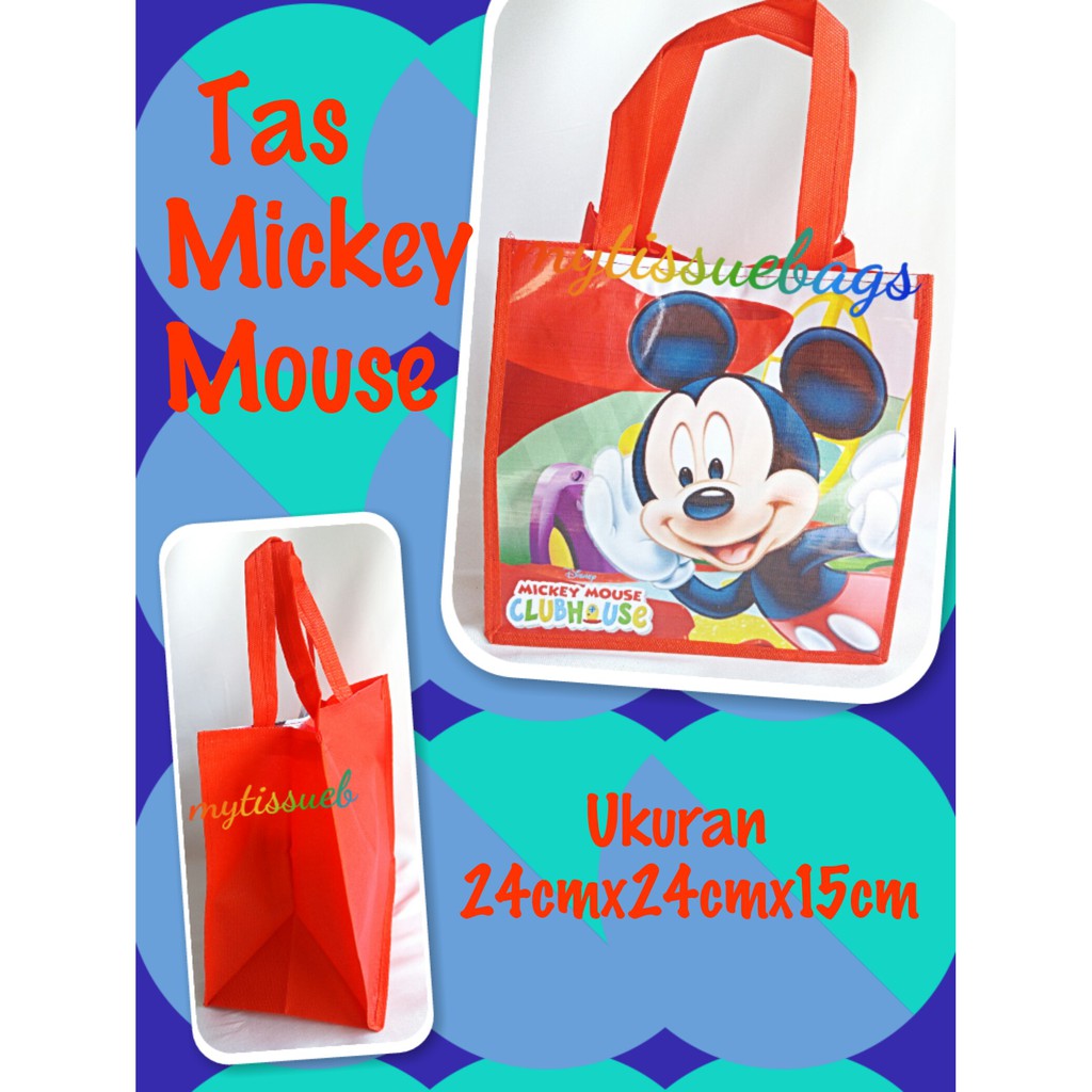 

12pcs Tas ultah mickey mouse/souvenir ulang tahun