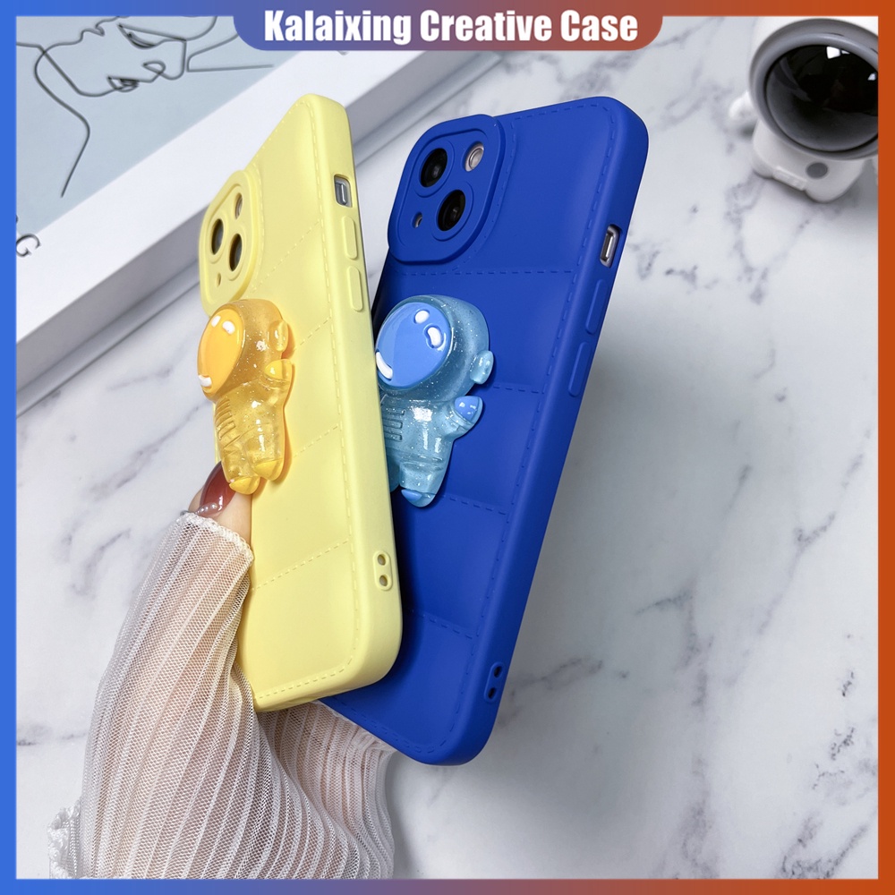 Casing iPhone 14 Max 14 Pro Max 13Pro 12 ProMax 11Pro Xs Max Xr X Xs Motif Astronot Anti Sidik Jari