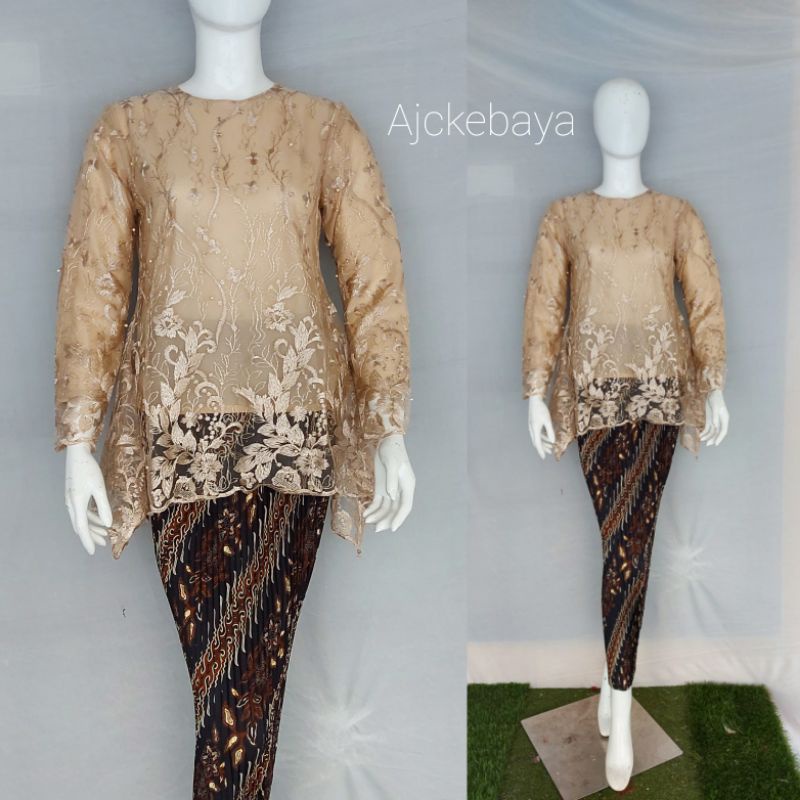 Kebaya / rinjani / Kebaya Tulle / Set Kebaya/Kebaya Modern/Ajc kebaya