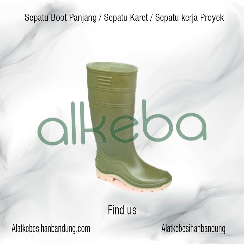 Sepatu boot Proyek kuli Sepatu kerja Safety shoes But Ap Terra Hijau