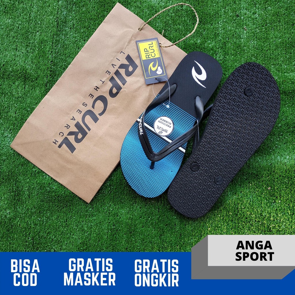 SANDAL JEPIT RIPCURL PRIA / SANDAL DISTRO COWOK / SANDAL CASUAL / SANDAL SURFING PANTAI KEKINIAN