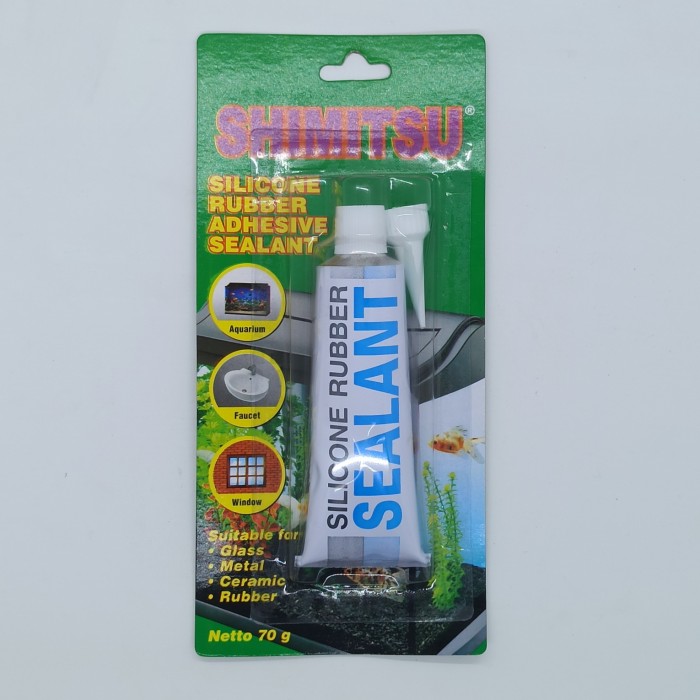 

Lem Silicone Sealant/Kaca Shimitsu 70g