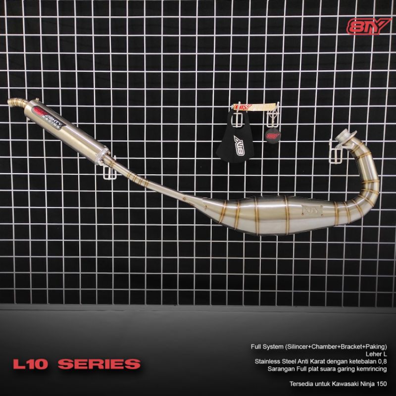 Knalpot Ninja RR R SS Stainless steel leher L Eighty 8TY