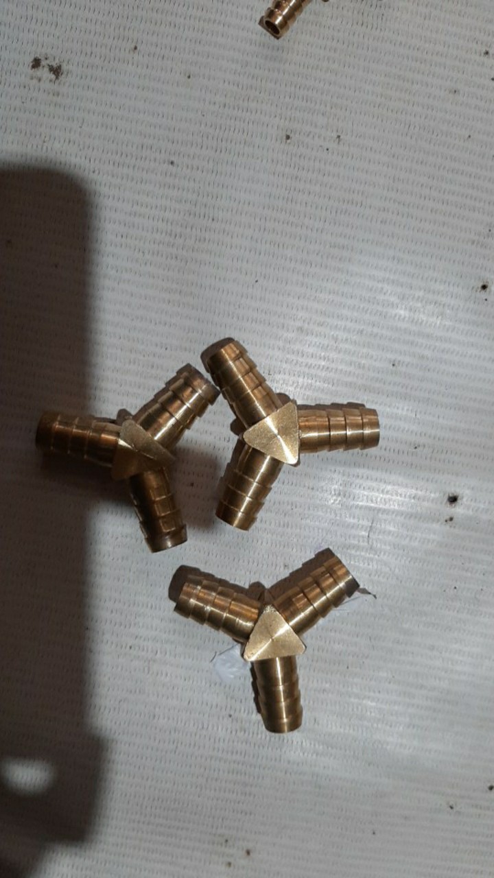 Y Hose Connector / Sambungan Y Selang 5/16 Kuningan Untuk Selang Gas