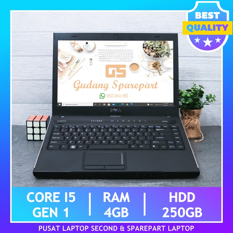 Dell Vostro 3400 Core i5 ram 4gb Hdd 250gb hdd Laptop Bekas Murah Bergaransi Terbaik Berkualitas Sec