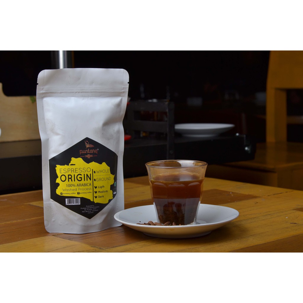 

kopi Espresso Origin Puntang Coffee, 100% kopi asli indonesia 250g