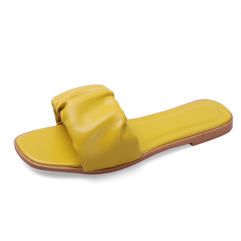 yellow slide shoes
