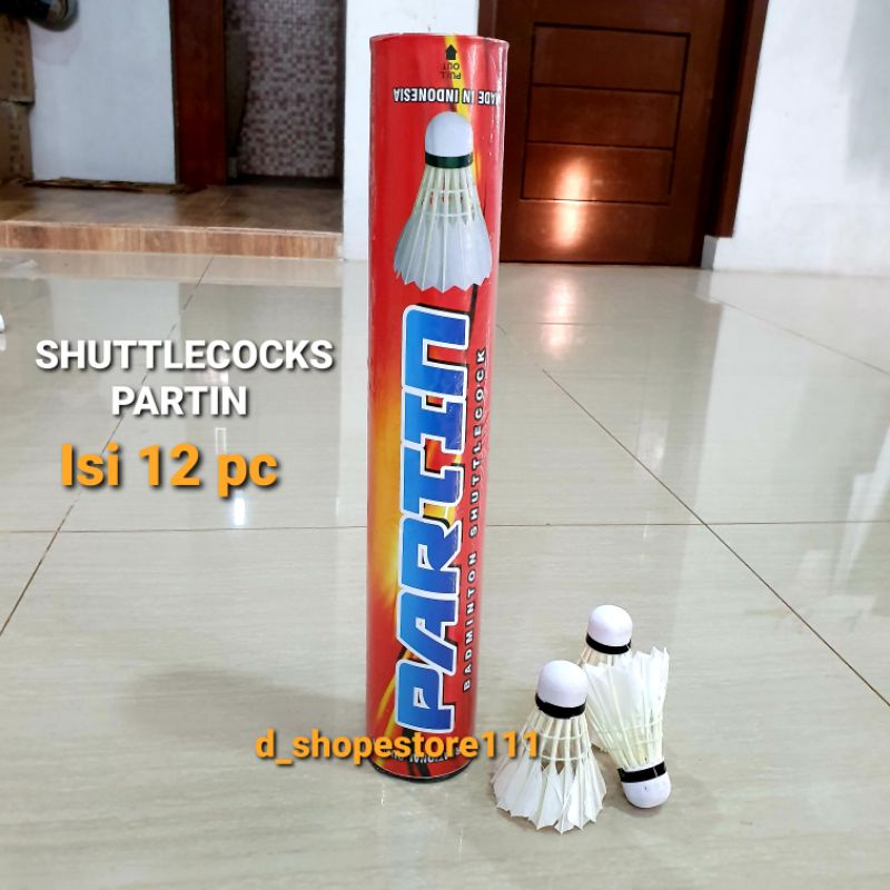 Shuttlecock Badminton / Kok Bulutangkis Partin Isi 12 Bola / Tabung