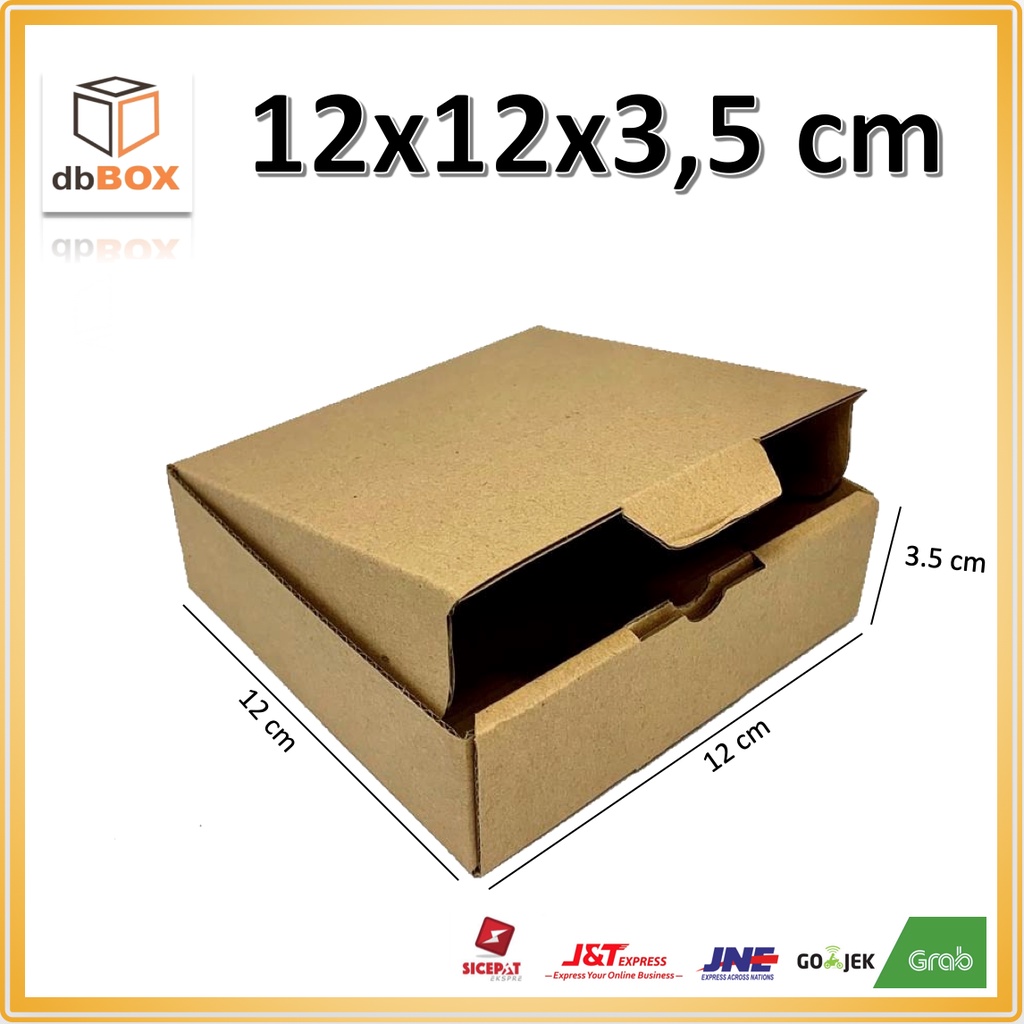 

kardus 12x12x3,5 cm....Die Cut kotak -aksesoris-dll model box pizza