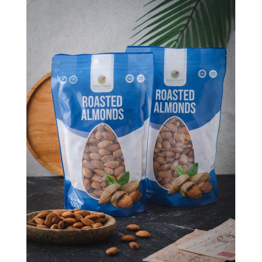 

Diskon Roasted Almond / Almond Panggang 500gram ( Francis Organic ) - Tawar Diskon