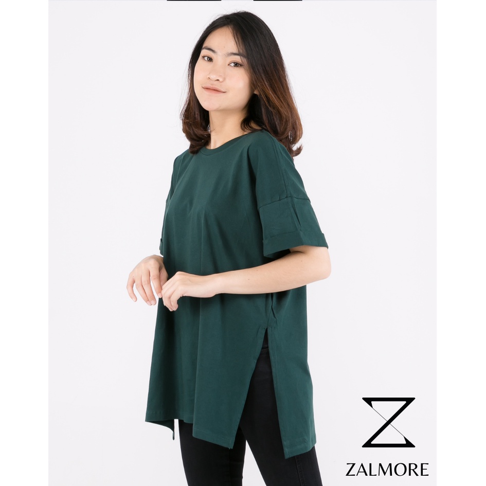 Zalmore Ladies Oversize with Slit-Green Bottle