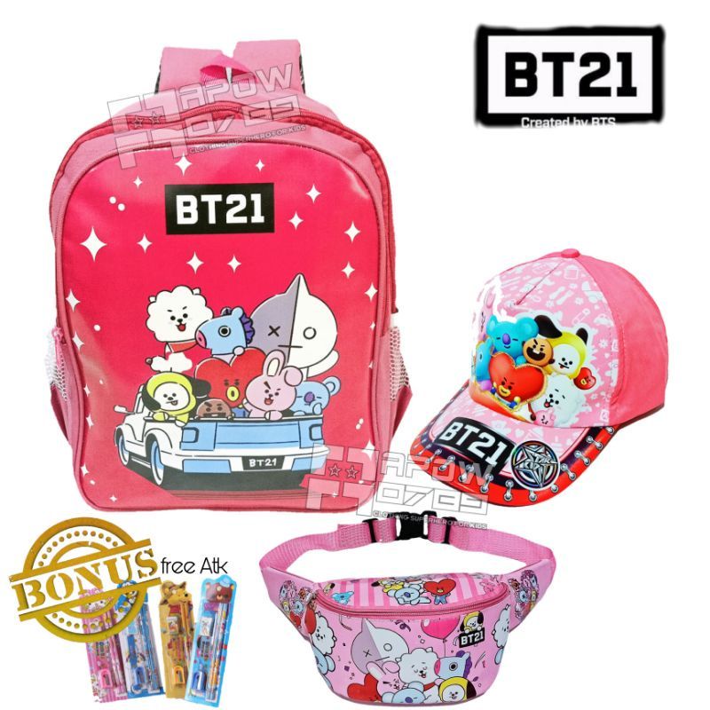 PDF Paket 3in1 Tas Sekolah Anak Perempuan BONUS ATK  Topi Dan Waistbag Anak Tas  Ransel Anak Perempuan