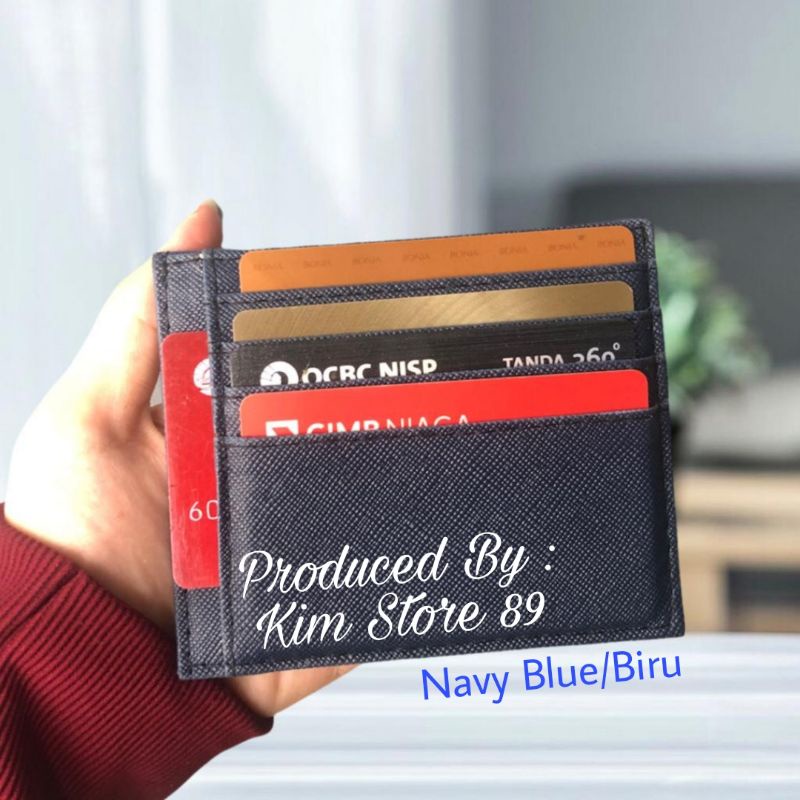 Dompet kartu tipis pria dan wanita slim card holder 10 slot kartu + 1 slot uang keren TERMURAH