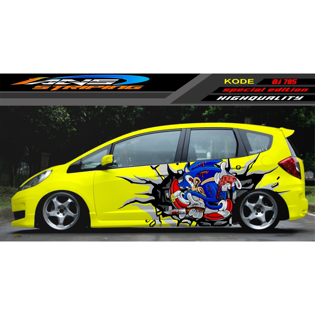 STICKER DECAL MOBIL JAZZ BRIO AVANZA SIGRA YARIS / STIKER VARIASI MOBIL / MODIF STICKER MOBIL