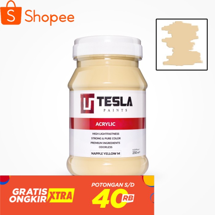 

Tesla Acrylic 250 ml Naples Yellow Medium