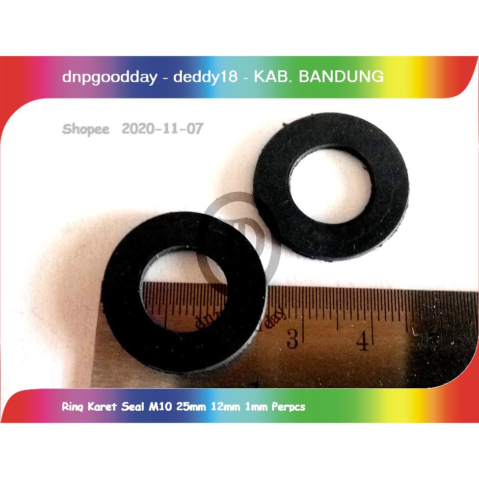 Ring Karet Seal M10 25mm 12mm 1mm Perpcs