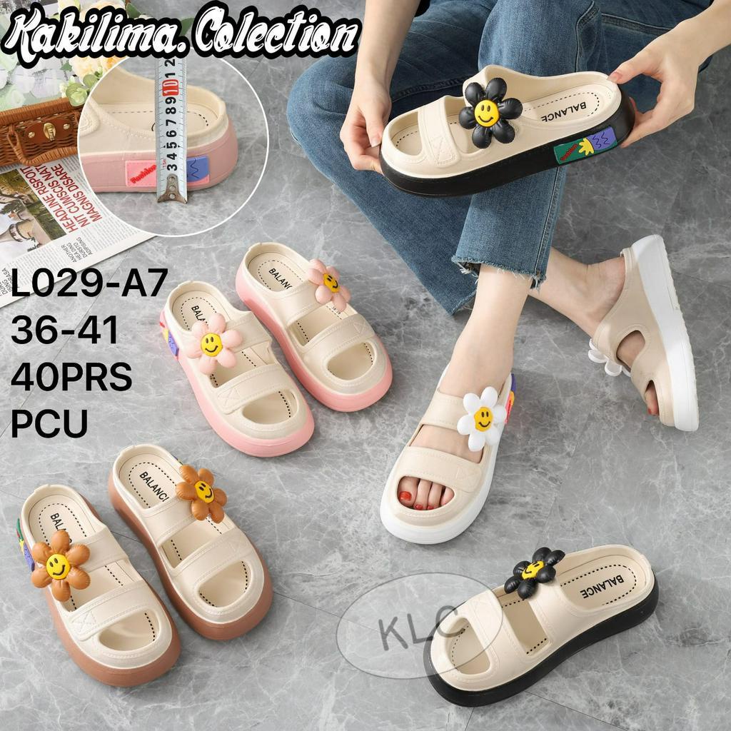 sandal wedges viral sandal karet jelly perempuan 029-1