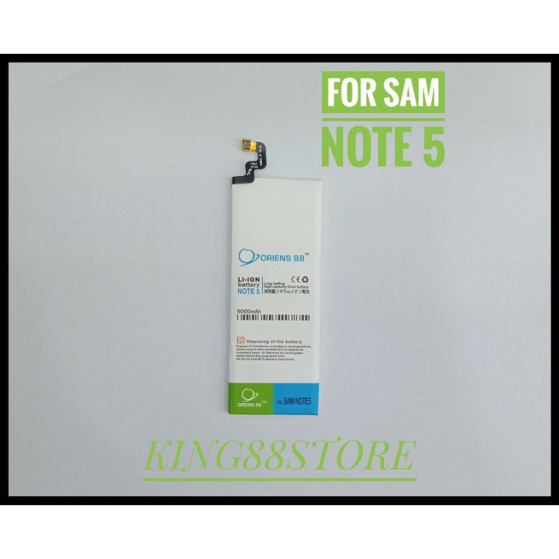 BATTERY BATTERAI BATRE DOUBLE POWER ORIENS88 FOR SAMSUNG NOTE 5
