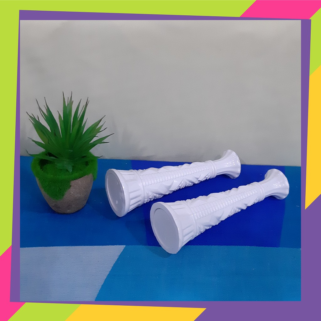 330D1 / Vas bunga melamin gading putih / Pot bunga melamin gading putih