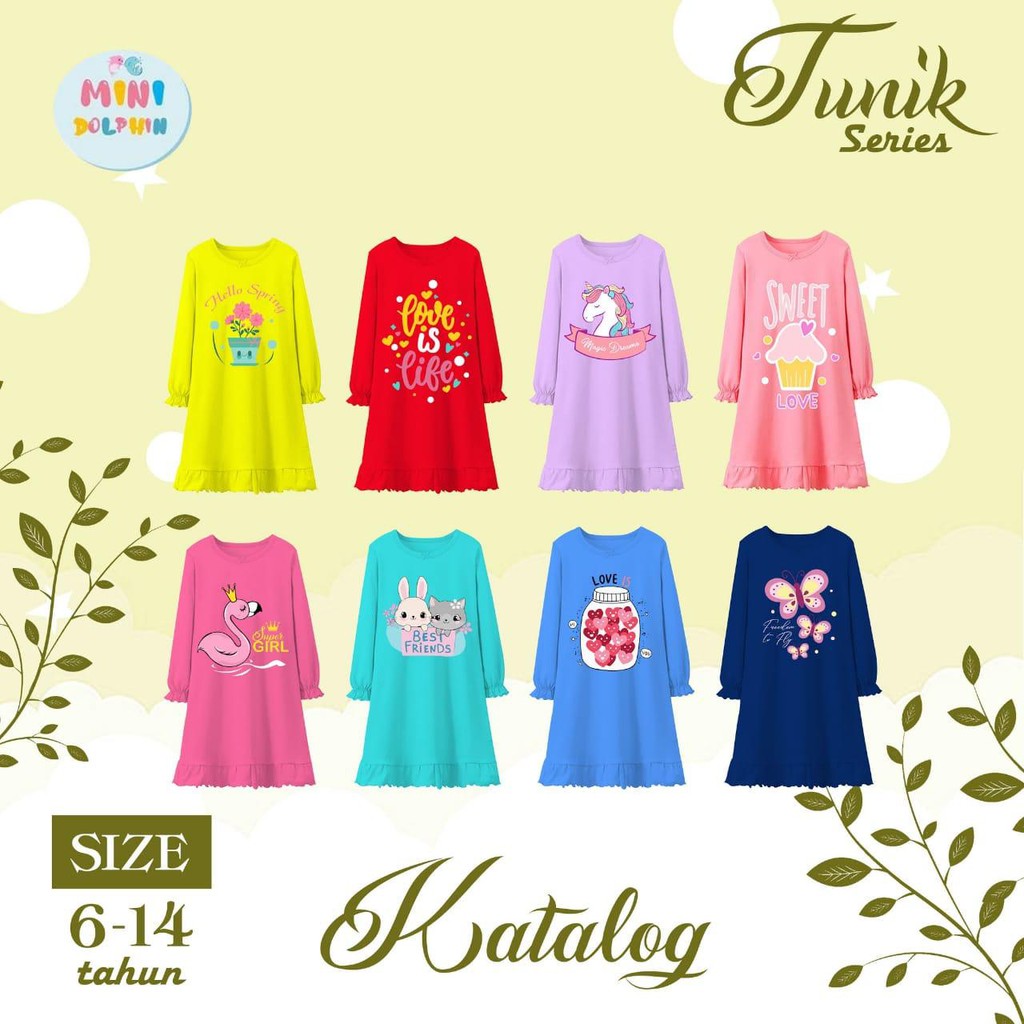 TUNIK ANAK PEREMPUAN JUNIOR BY MINI DOLPHIN
