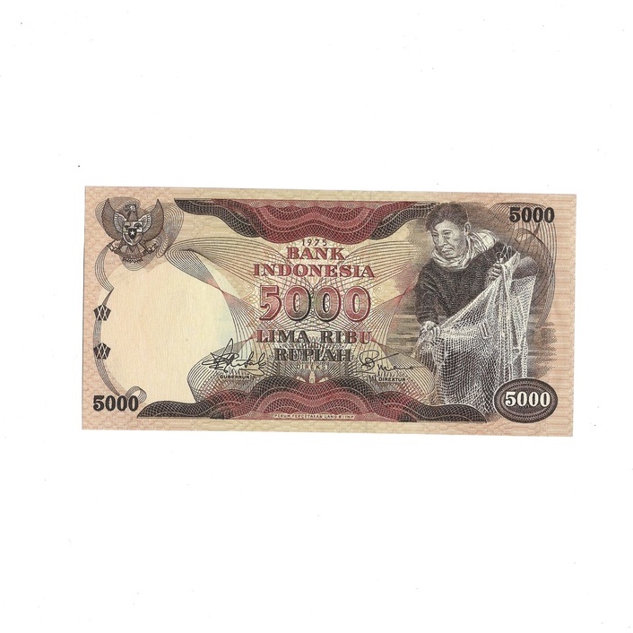 Uang kuno Indonesia 5000 Rupiah 1975