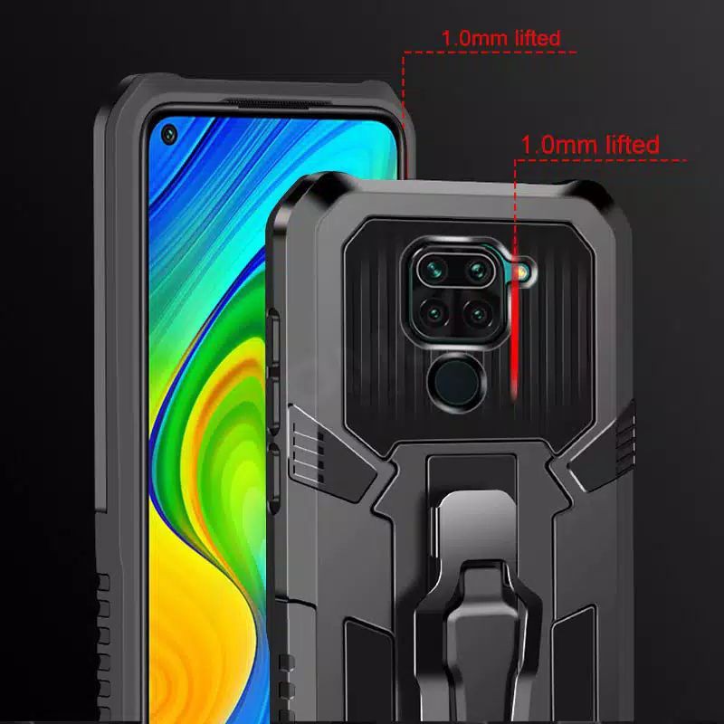 Hard Case Xiaomi Redmi Note 10 5G Note 10 Note 10S Note 10 Pro Note 9 Note 9 Pro Note 8 Note 8 Pro Note 5 Note 5A Note 5 Pro Case H8 I-Crystal Transformer Robot Ironman Kickstand