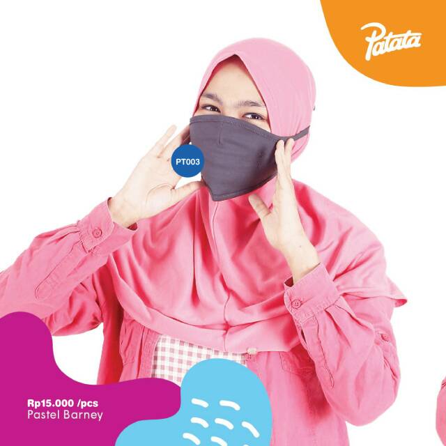 Masker Kain Non Medis Katun Cotton Combed Premium Berkualitas Patata Afrakids