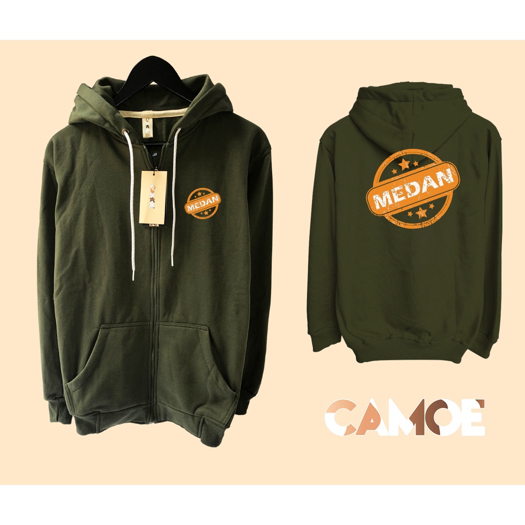 hoodie zipper premium desain sumatera utara medan