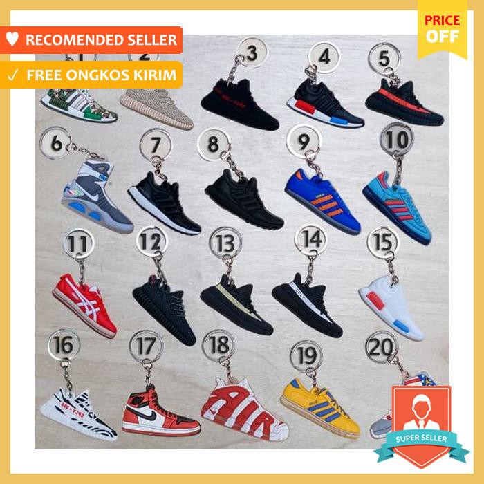 Sneakers Pria - Keychain Sneakers, Adidas Manchester, Adidas Dublin,Adidas Nmd - Sepatu Pria