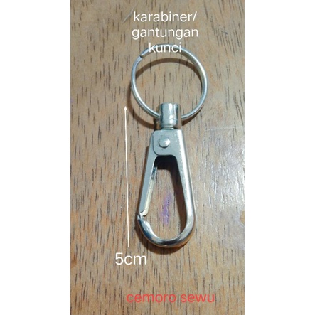 karabiner gantungan kunci cantolan kunci