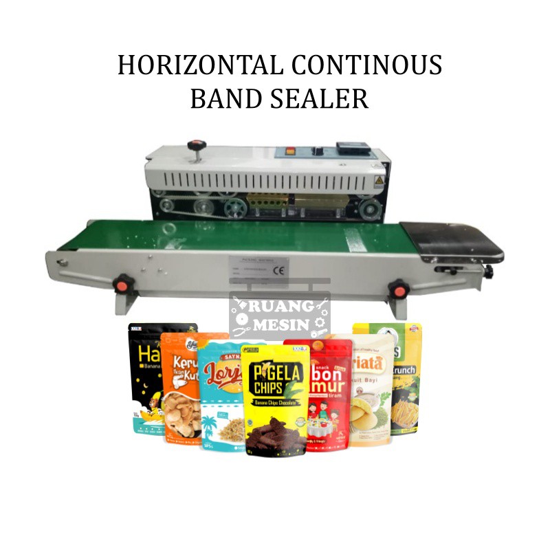 Mesin Pengemas Snack Horizontal Continous Band Sealer DBF 900 OSSEL