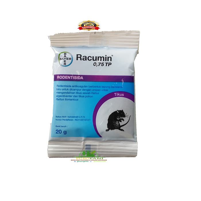 Racun Tikus Bubuk Pembasmi Tikus Rumah Racumin Powder Sachet 20 Gr