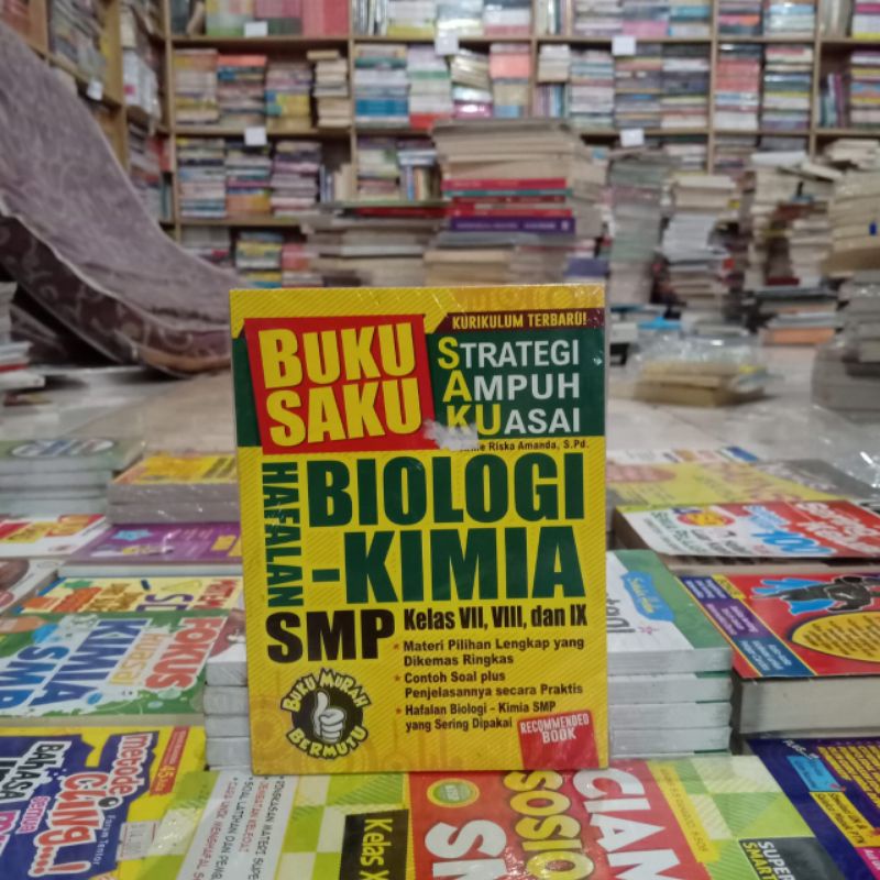 Obral Buku Kumpulan Soal | Rumus | Contekan | Bimbel | Buku Saku | SD SMP SMA | murah original-Hafalan biologi smp