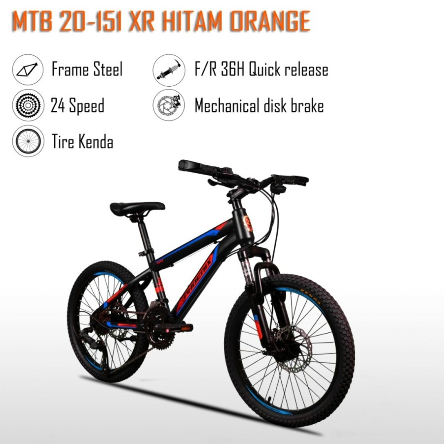 Sepeda MTB 20 Inch  Phoenix 151 XR Disc brake