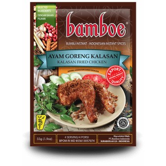 

Bumbu Instan Bamboe Ayam Goreng Kalasan (55 gr), Tanpa Extract, Essence & Pewarna Buatan