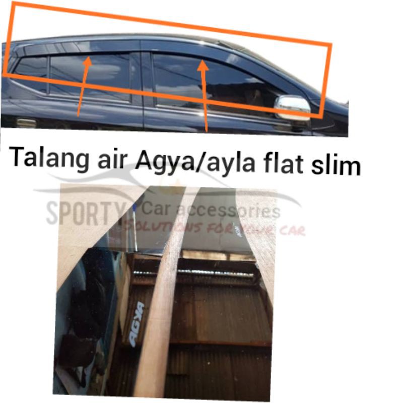 Talang air Agya dan ayla model Flat 4pintu