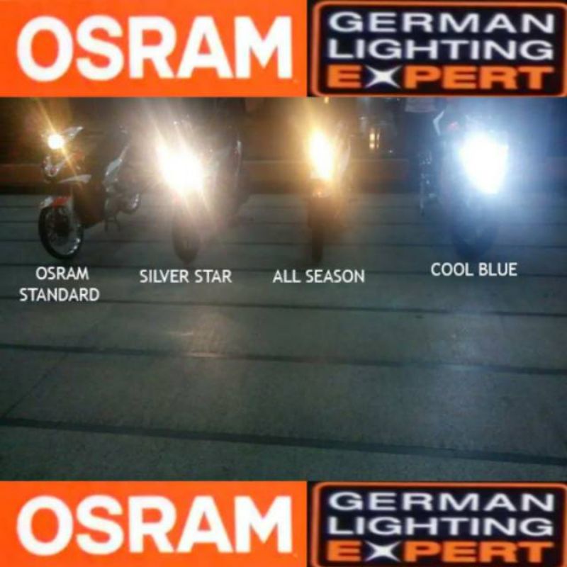 Osram Lampu Depan Vario110, Vario125 12V 25-25W cool blue 2pc