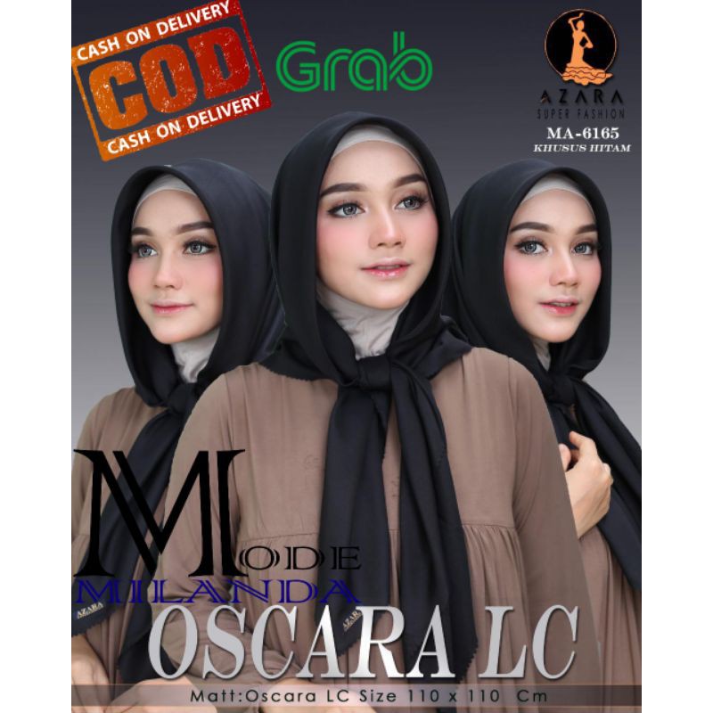 Hijab Segiempat Voal Miracle by AZARA 110X110 CM/ Khusus Warna Hitam