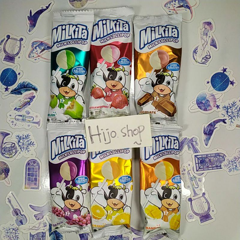 

Milkita Milk Lollipop 6g Permen Jadul