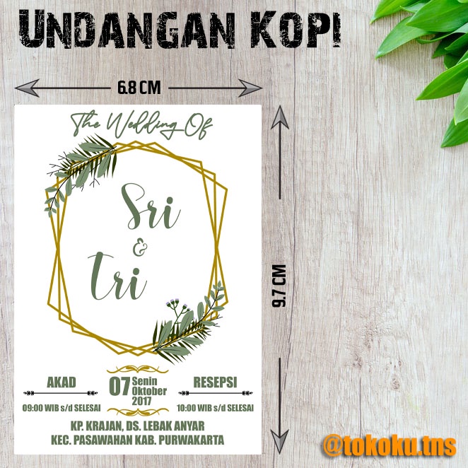 UNDANGAN MINI/UNDANGAN KOPI/UNDANGAN PERNIKAHAN/UNDANGAN KHITAN