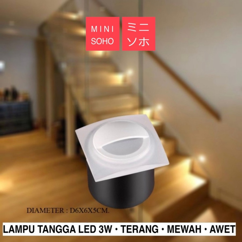 Lampu LED Tangga Dinding Tanam Light Lamp Tembok Staircase Stair