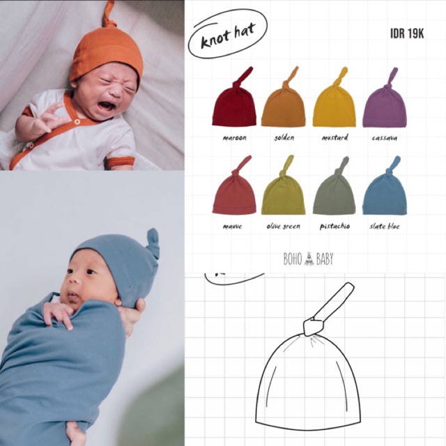 BOHOBABY - Topi Bayi KNOT HAT | Shopee 