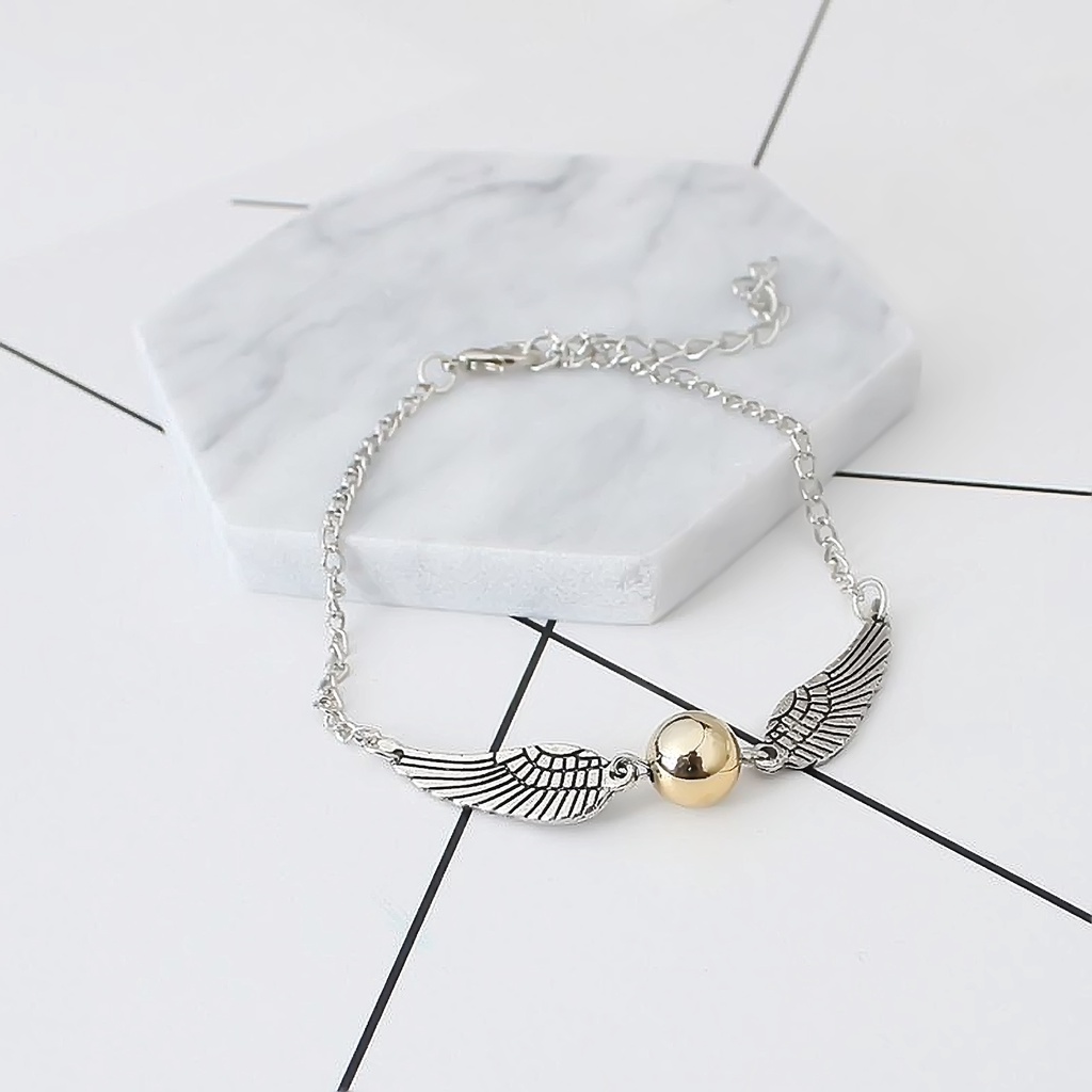 Hu Hu Hu Hu Hu Alat Bantu Pasang Kacamata♡ Gelang Tangan Rantai Aksen Sayap Ala Film Academy Untuk Unisexpriawanita