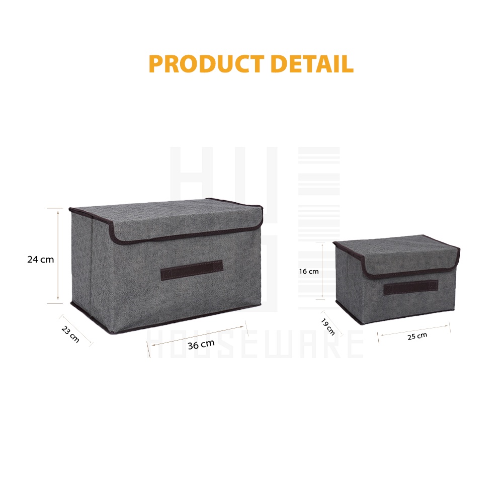 HUGO Storage Box 2in1 Organizer Tempat Penyimpanan Baju Mainan Dokumen