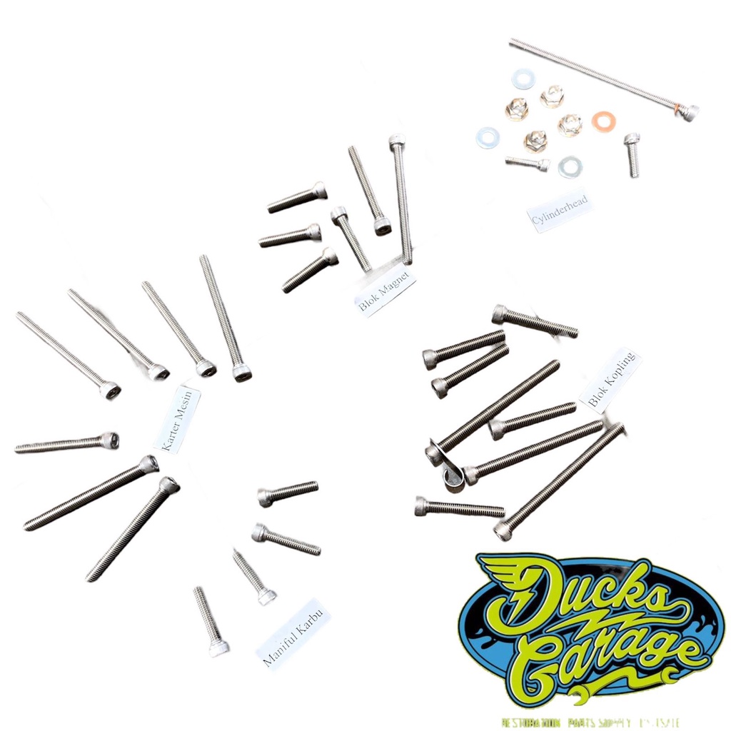 Baud Baut Mesin Fullset Honda Astrea Star Prima Grand Impressa Legenda Supra X 100 Lama BAUD L