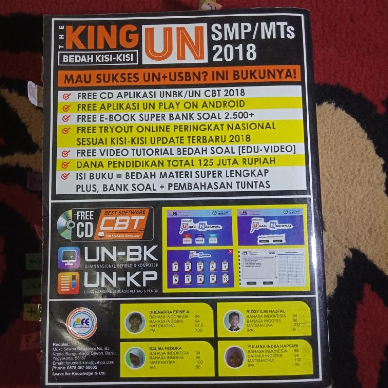 Buku The King Bedah Kisi Kisi Un Usbn Smp Mts Tahun 2018 Shopee Indonesia