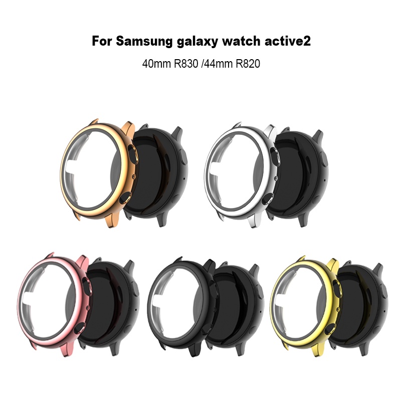 Casing Pelindung Samsung Galaxy watch active 2 44mm / 40mm Dengan Frame bumper